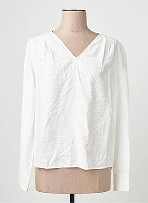Chemisier coupe droite manches longues blanc VERO MODA femme