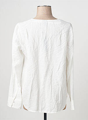 Chemisier coupe droite manches longues blanc VERO MODA femme