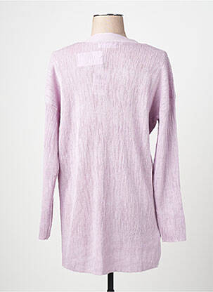 Gilet manches longues violet MANGO femme