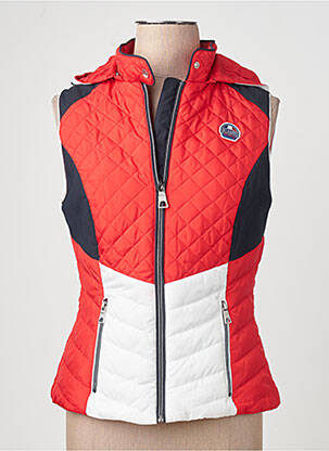 Gilet sans manche rouge DELAHAYE femme