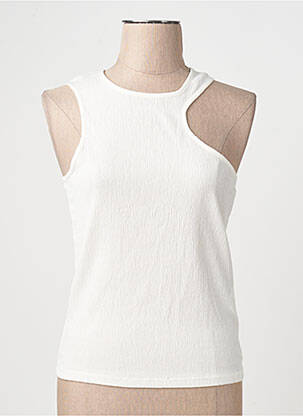 Débardeur col rond blanc VERO MODA femme
