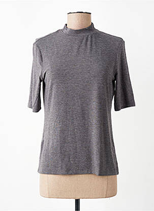 T-shirt gris MANGO femme