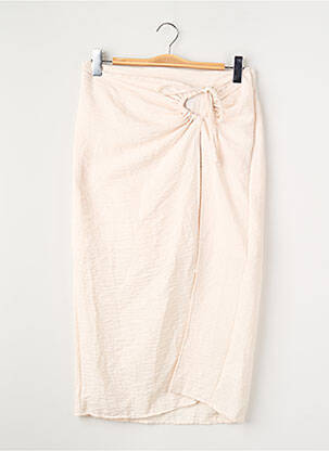 Jupe mi-longue taille haute beige VERO MODA femme