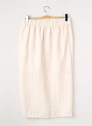 Jupe mi-longue taille haute beige VERO MODA femme