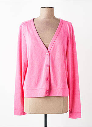 Gilet manches longues rose STREET ONE femme