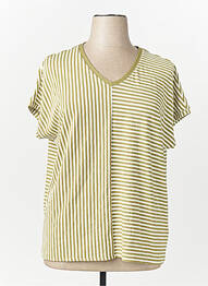 T-shirt jaune TOM TAILOR femme