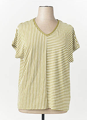 T-shirt jaune TOM TAILOR femme