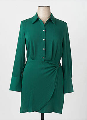 Robe mi-longue vert MANGO femme