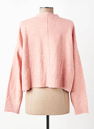 Gilet manches longues rose MANGO femme