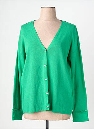 Gilet manches longues vert ESPRIT femme