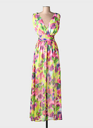 Robe longue jaune MORGAN femme