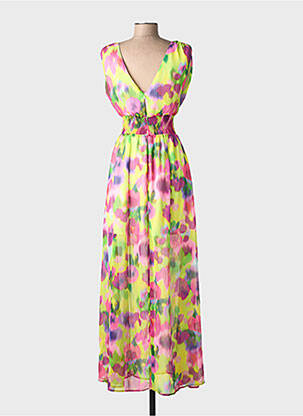 Robe longue jaune MORGAN femme