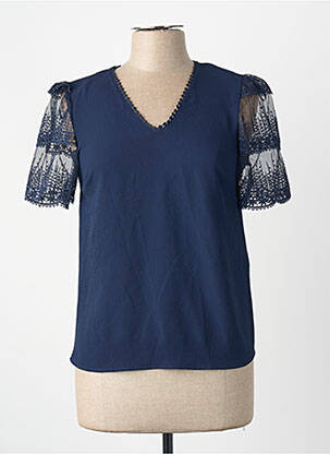 T-shirt bleu NAF NAF femme
