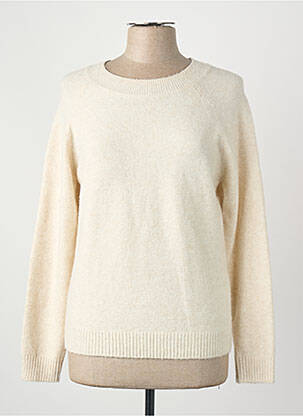 Pull coupe droite beige VERO MODA femme