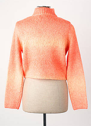 Pull col roulé manches longues manches longues orange ONLY femme
