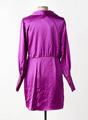 Robe mi-longue violet MANGO femme
