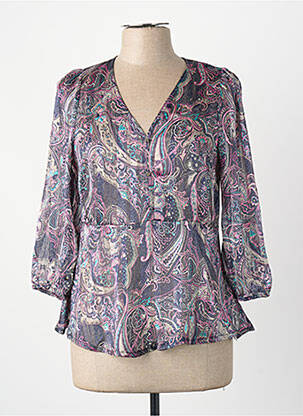 Blouse bleu MORGAN femme