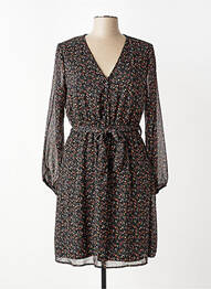 Robe mi-longue col v noir ONLY femme