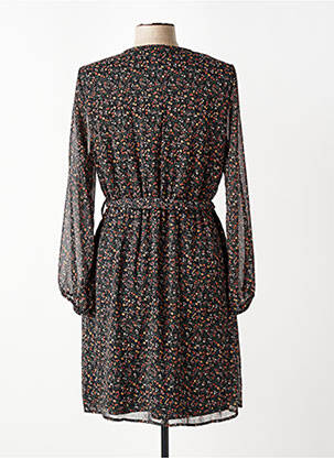 Robe mi-longue col v noir ONLY femme
