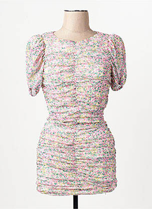 Robe courte rose MANGO femme