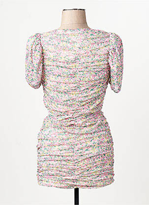 Robe courte rose MANGO femme