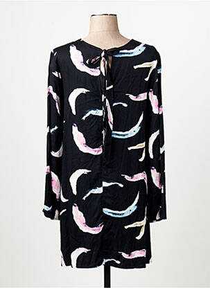 Robe mi-longue col rond noir VERO MODA femme