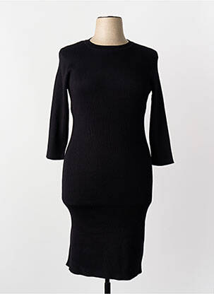 Robe pull noir ZABAIONE femme