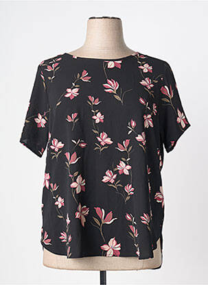 T-shirt coupe droite noir CARMAKOMA femme