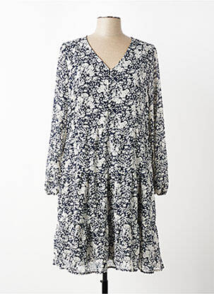 Robe mi-longue bleu ZABAIONE femme