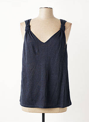 Débardeur bleu MANGO femme