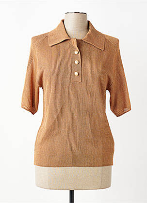 Polo marron ASTRID BLACK LABEL femme