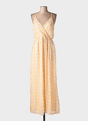Robe longue sans manche sans manche jaune VERO MODA femme