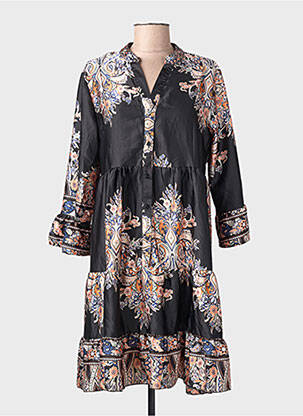 Robe mi-longue noir JS MILLENIUM femme