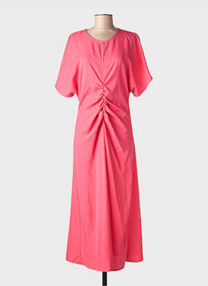 Robe mi-longue orange VICOLO femme