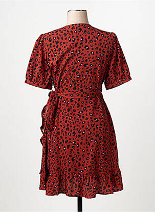 Robe courte manches courtes manches courtes rouge ONLY femme