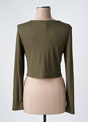 T-shirt manches longues manches longues vert ONLY femme