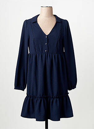 Robe mi-longue bleu NAF NAF femme