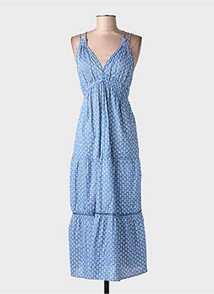 Robe longue bleu MANGO femme