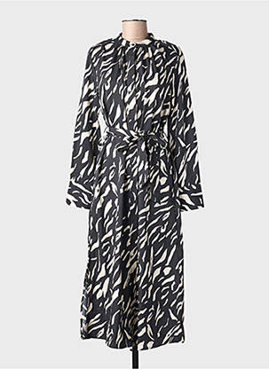 Robe longue noir MANGO femme