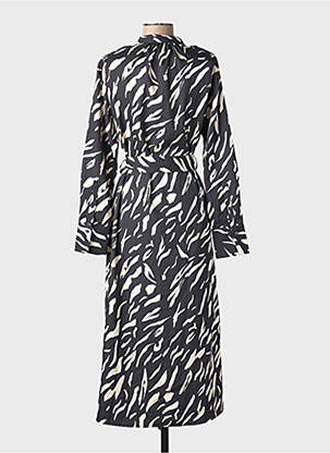 Robe longue noir MANGO femme