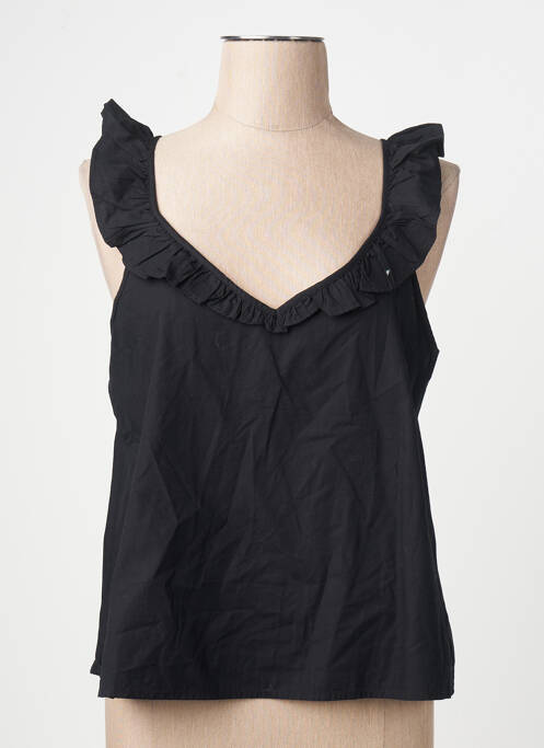 Blouse col v sans manche noir VERO MODA femme