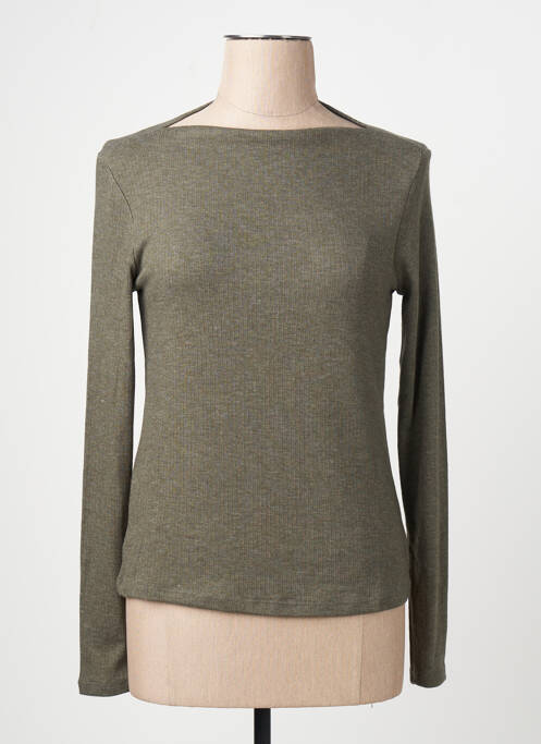T-shirt vert MANGO femme