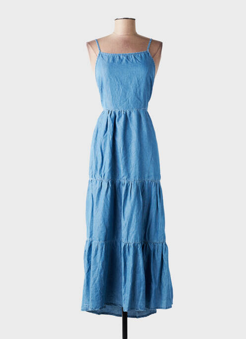 Robe courte col v bleu ONLY femme