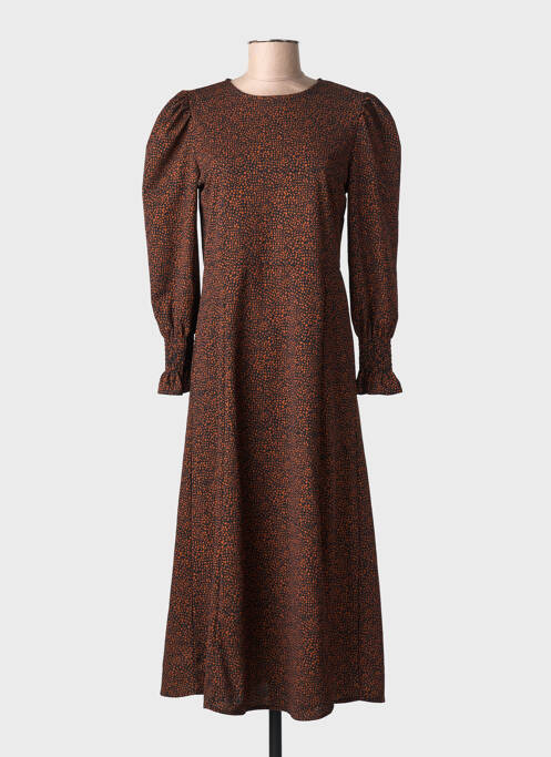 Robe longue orange MANGO femme