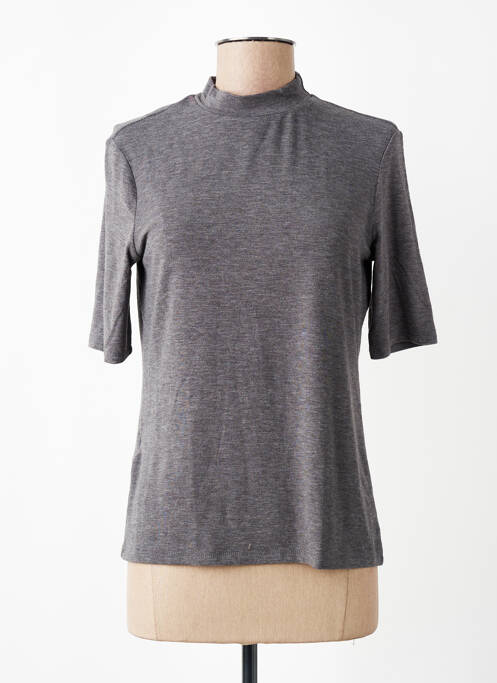 T-shirt gris MANGO femme