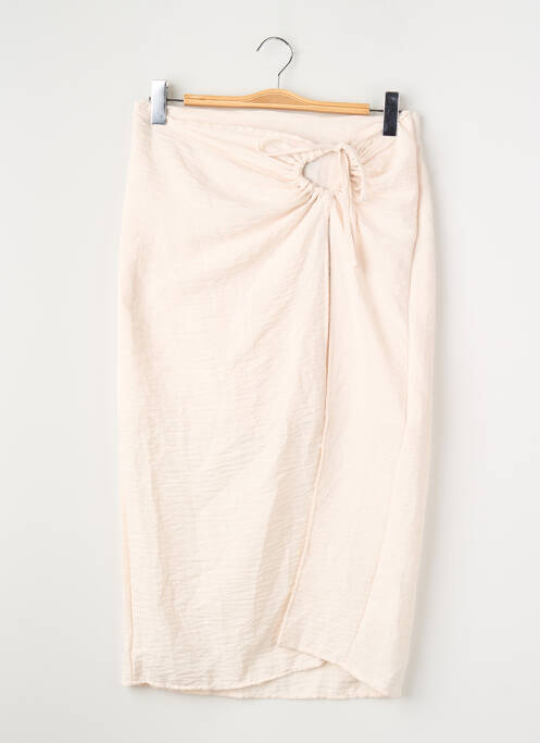 Jupe mi-longue taille haute beige VERO MODA femme