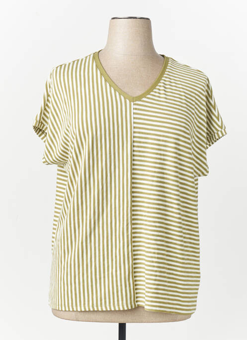 T-shirt jaune TOM TAILOR femme