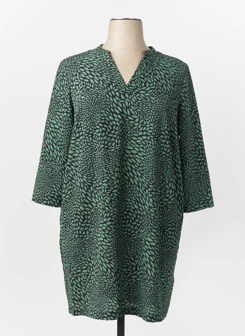 Robe mi-longue col rond vert CARMAKOMA femme