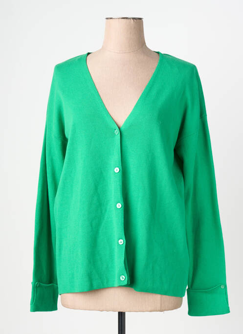 Gilet manches longues vert ESPRIT femme