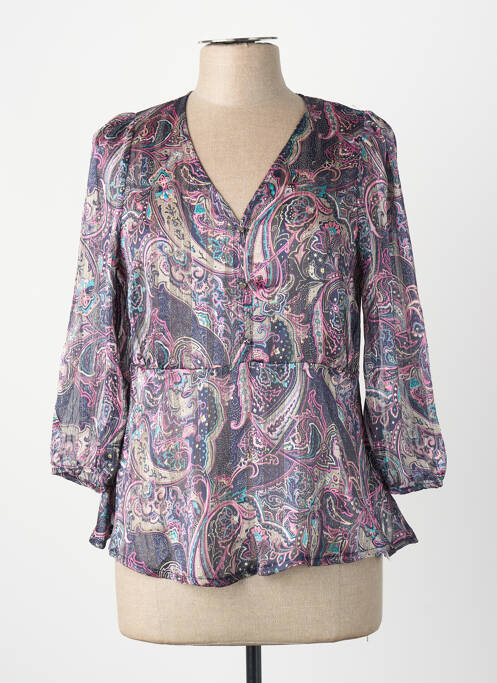 Blouse bleu MORGAN femme